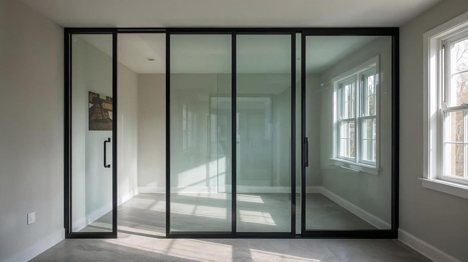 Instal·lació de tancaments interiors de vidre